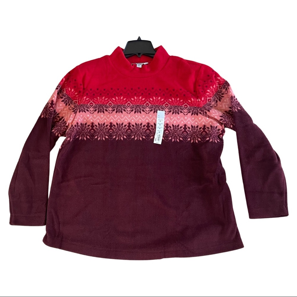 Women's Croft & Barrow Microfleece Mockneck Sweatshirt